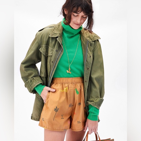 Clare V Pants - NWT Clare V St Martin Paradise print shorts